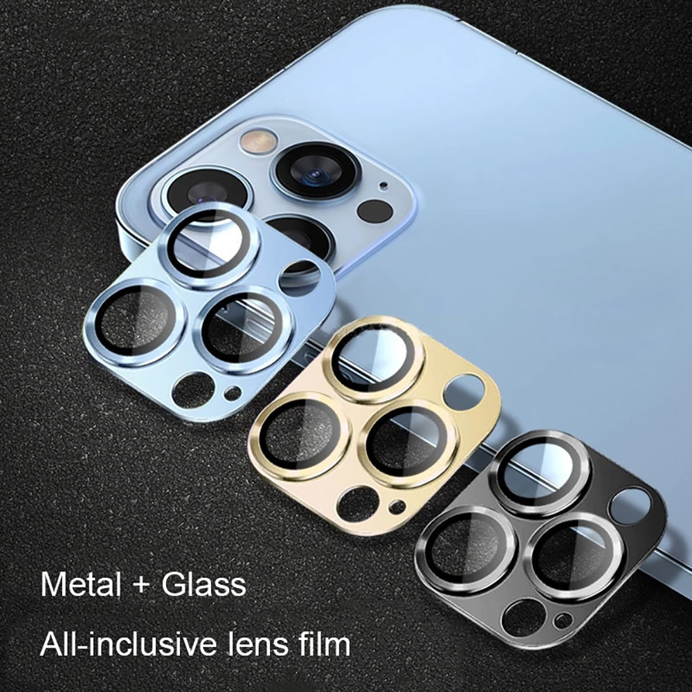 Tempered Glass Screen 9H - ฟิล์มกระจกกันรอยเลนส์กล้อง 9H แบบเต็มจอ ป้องกันรอยขีดข่วน สำหรับ iPhone