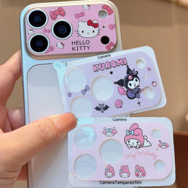 Tempered Glass Screen 9H - ฟิล์มกันรอยเลนส์กล้อง Sanrio Hello Kitty Kuromi แบบ
