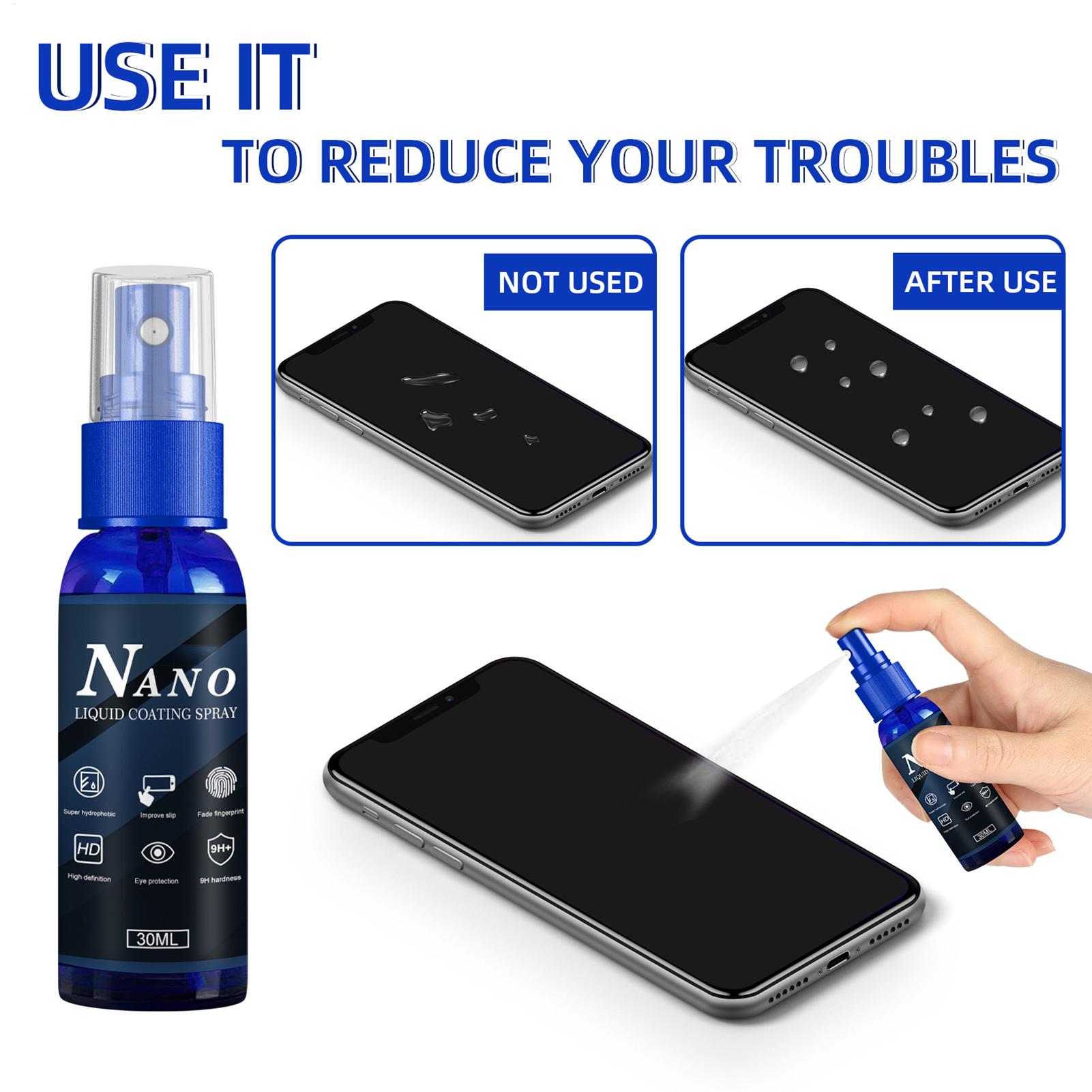 สเปรย์ป้องกันรอยขีดข่วน ไฮโดรโ - Oleophobic Coating Spray บทวิจารณ์และราคา
