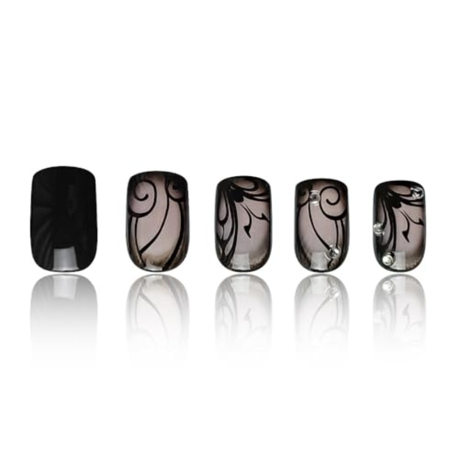 เล็บปลอมแบบกดติดทรงสี่เหลี่ยมส - Full Cover Adhesive บทวิจารณ์และราคา