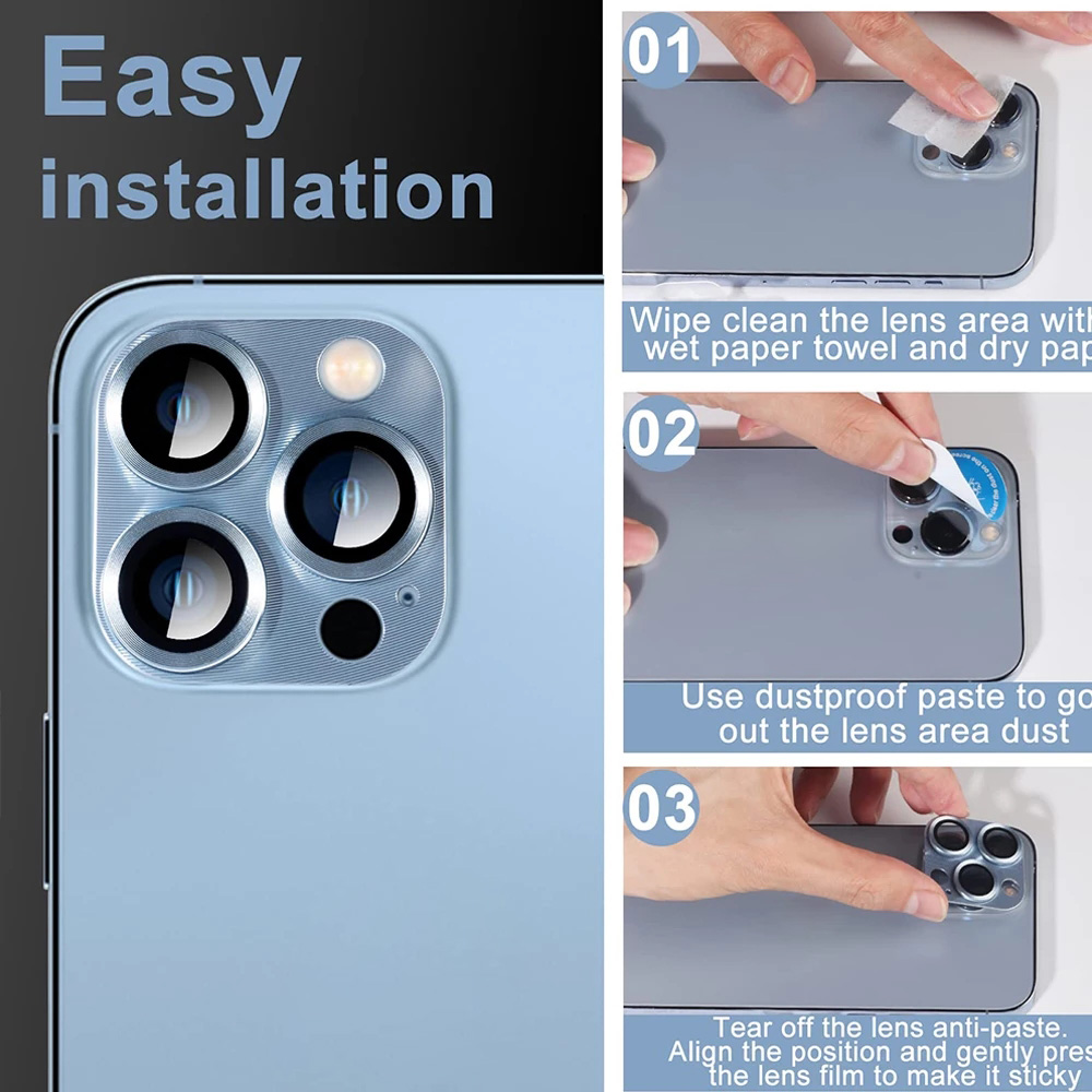 ฟิล์มกระจกกันรอยเลนส์กล้อง 9H  - Tempered Glass Screen 9H บทวิจารณ์และราคา