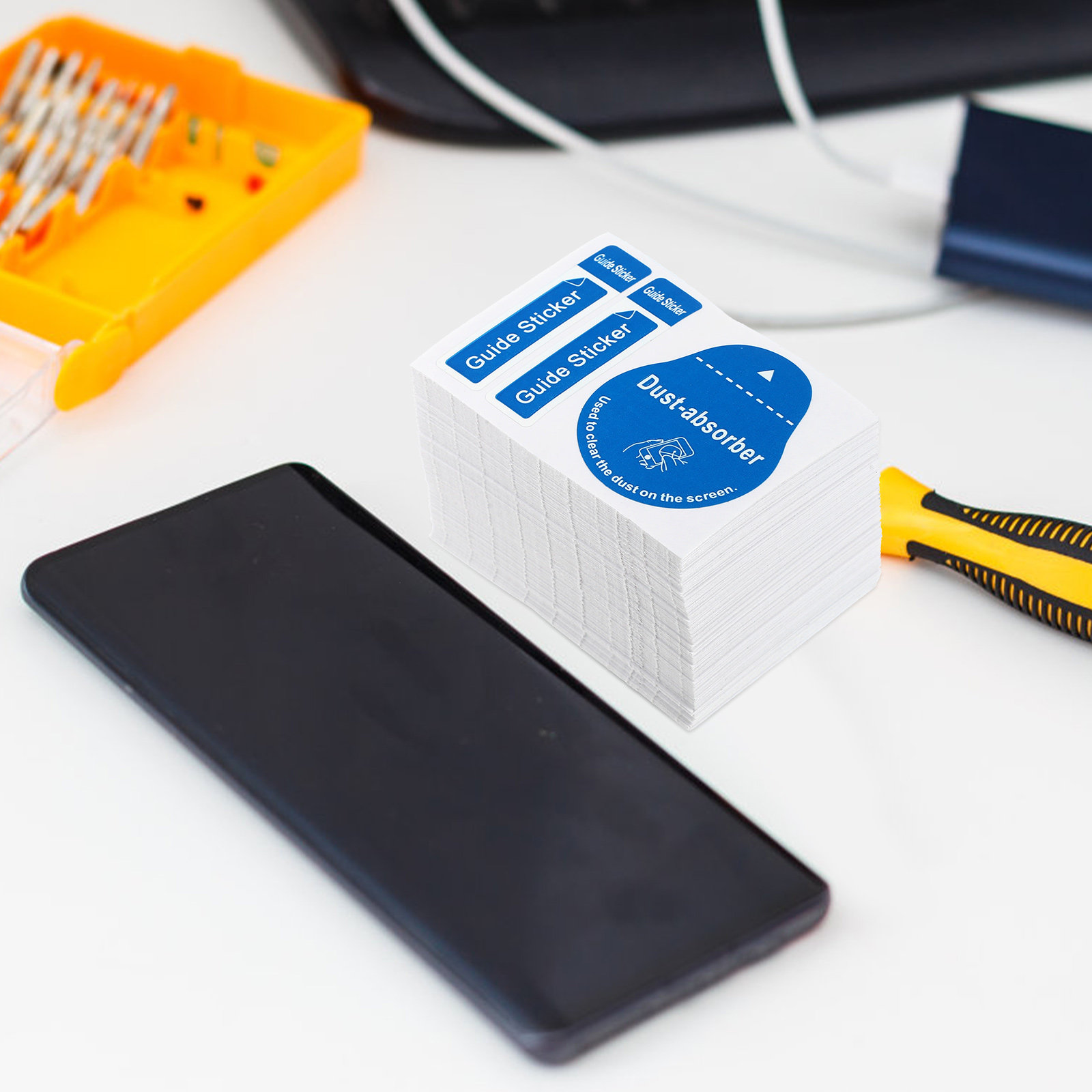 สติ๊กเกอร์กำจัดฝุ่นหน้าจอ 200  - Dust Removal Sticker บทวิจารณ์และราคา