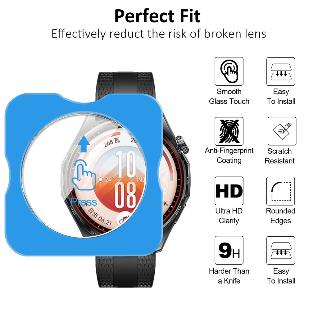 【สำหรับ Huawei Watch GT7 GT7 P - Glass Protector Auto บทวิจารณ์และราคา