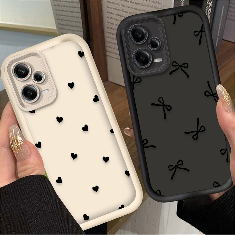 เคสโทรศัพท์ลายโบว์รูปหัวใจสีดำ - Xiaomi Redmi Note 13 บทวิจารณ์และราคา