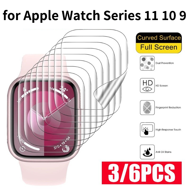 6 ชิ้นฟิล์มป้องกันหน้าจอสำหรับ - Smartwatch Screen Film บทวิจารณ์และราคา